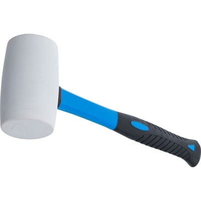 Gummihammer Fiberglasstiel weißer Kopf ø 64 mm 750 g