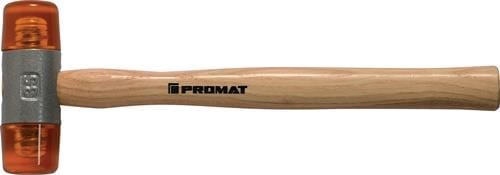 Promat - Plastikhammer Kopf-Ø 35 mm Kopflänge 103 mm, Celluloseacetat Holz Stiel