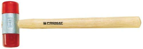 Promat - Plastikhammer Kopf-Ø 40 mm Kopflänge 105 mm, Celluloseacetat Holz Stiel