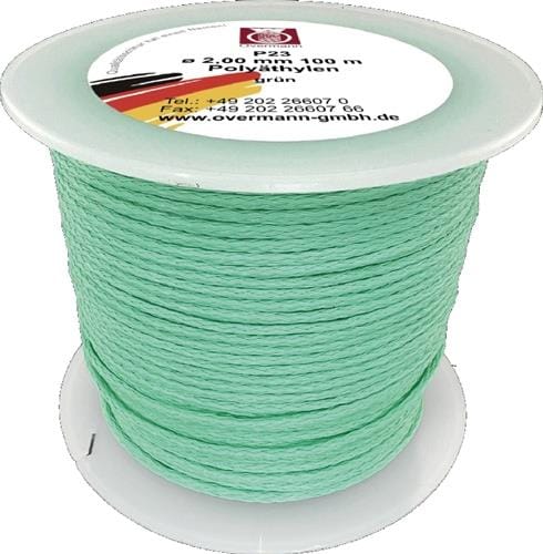 OVERMANN 002301000200200AA Maurerschnur Länge 20 m Ø 1 mm 15 kg Polyethylen grü