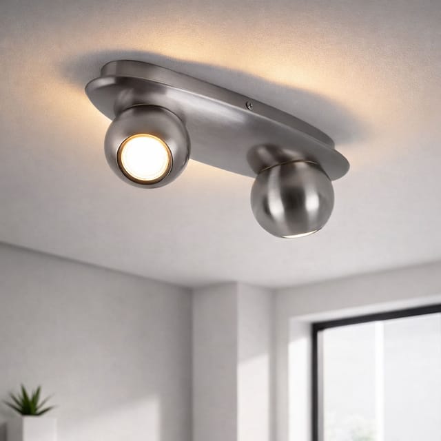 Decken Lampe Wohn Zimmer Kugel Spot Beleuchtung Flur Leuchte Strahler drehbar Eglo 30939