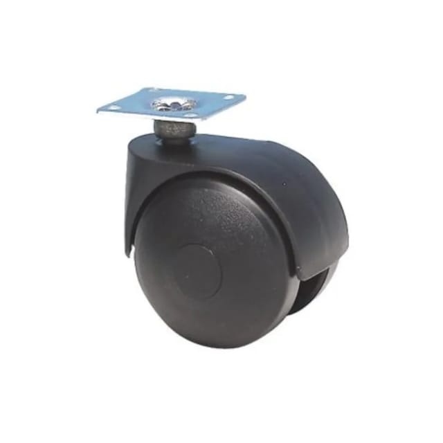 TWINY-Rolle d. 40 mm mit schwenkbarer Platte, Höhe 56 mm