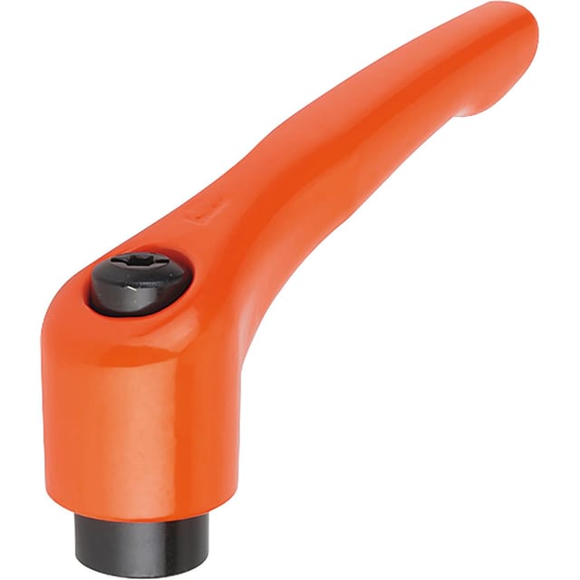 Kipp - Klipp Klemmhebel (Klemmgriff) mit Innengewinde Spannhebel ø m 10 orange