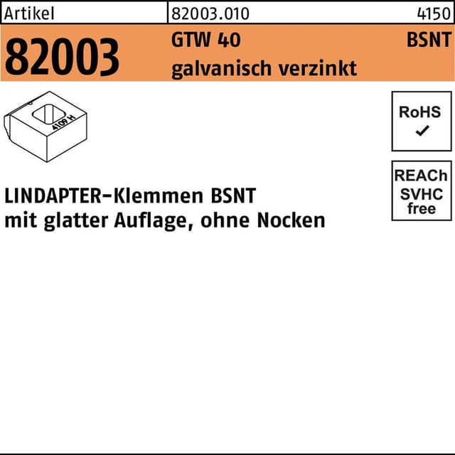 Klemmen r 82003 gtw 40 bsnt m 12 galvanisch verzinkt