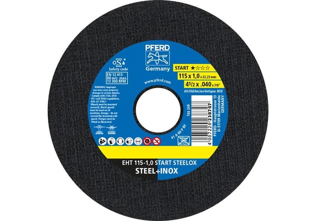 Ø 115mm Trennscheibe für Stahl & Edelstahl (INOX) 1.0mm 25er Pack