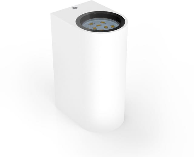 Außenwandleuchte - 9,4W, 800lm, IP44, led, warmweiß, weiß