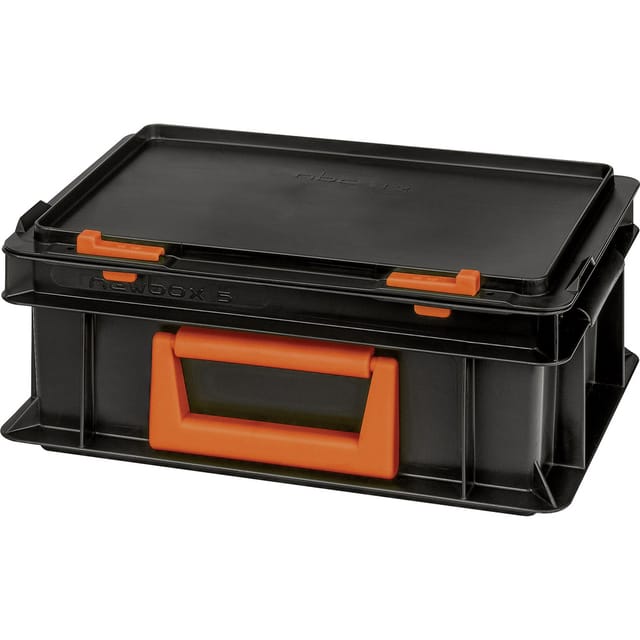 Alutec 139205110188 Kunststoffbox Magnus pc 5 (b x h x t) 300 x 133 x 200 mm Schwarz, Orange 1 St.