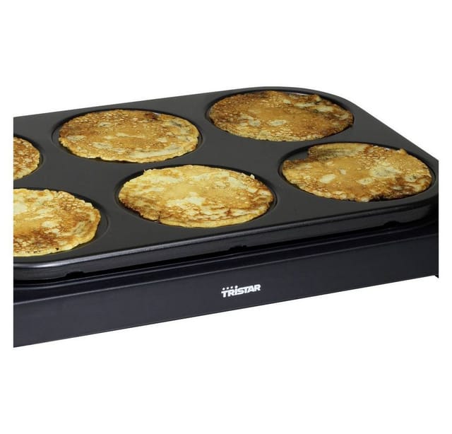 Tristar - asia Wok Pfannen Set für 6 Personen Teppanyaki Grill & Crepesmaker, 1000Watt