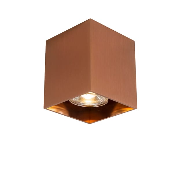 Design-Aufbaustrahler Kupfer GU10 50mm - Qubo
