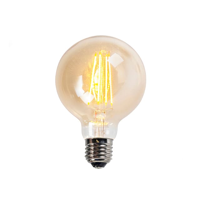 Filament led Lampe G95 5W 2200K Gold dimmbar