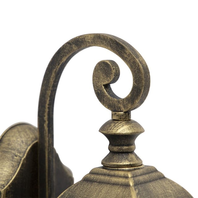 Romantische Außenwandleuchte Bronze - London