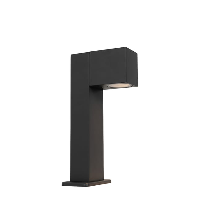 Qazqa - Industrielle stehende Außenleuchte Anthrazit 30 cm IP44 - Baleno