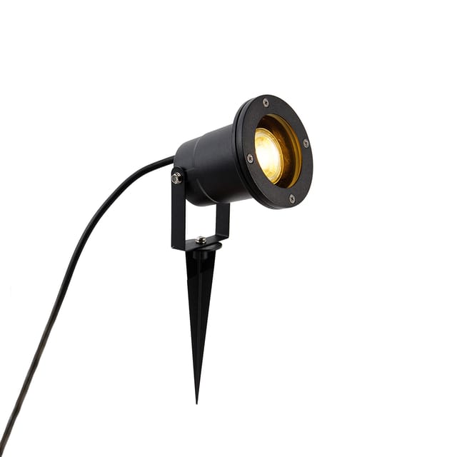 Gartenstrahler schwarz inkl. Kabel und Stecker 200 cm IP65 - Basic