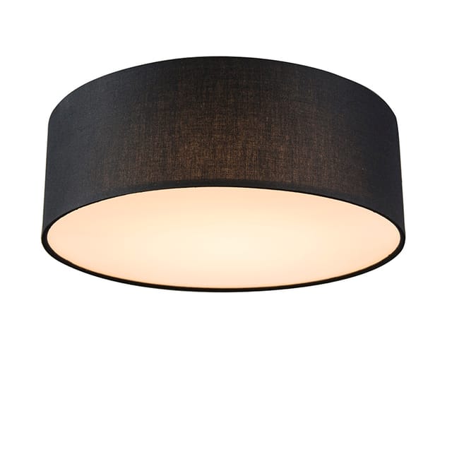 Deckenleuchte schwarz 30 cm inkl. led - Drum led