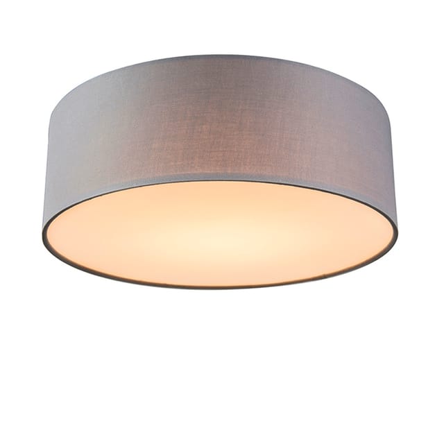 Deckenleuchte grau 30 cm inkl. led - Drum led