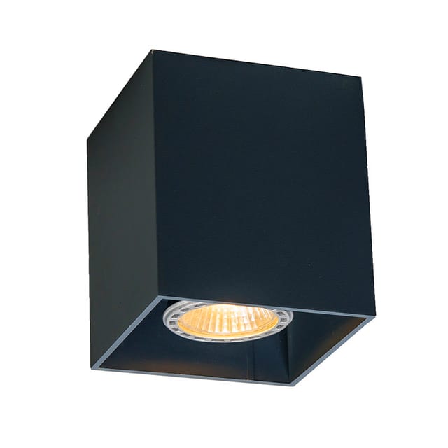Moderner Aufbaustrahler Schwarz GU10 50mm - Qubo