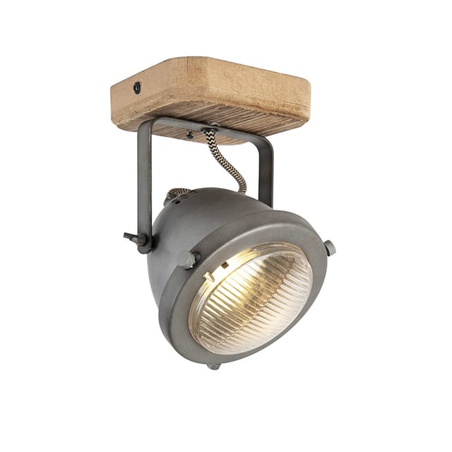 Industriespot Stahl mit Holz kippbar - Emado