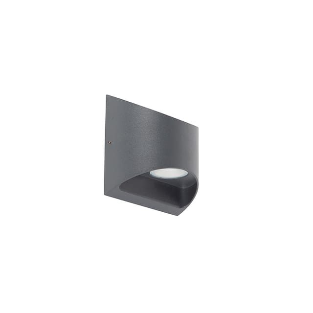 Moderne Außenwandleuchte dunkelgrau inkl. led IP54 - Mal