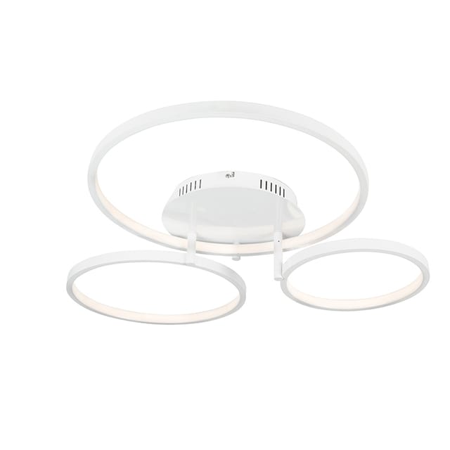 Moderne Deckenleuchte weiß inkl. led und Dimmer Rondas
