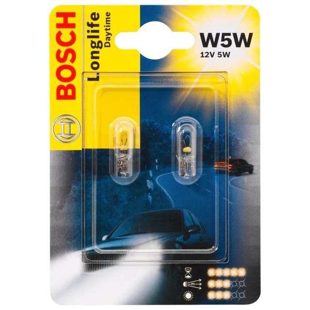 Autoscheinwerfer von Bosch W5W Longlife 2 stück 1202