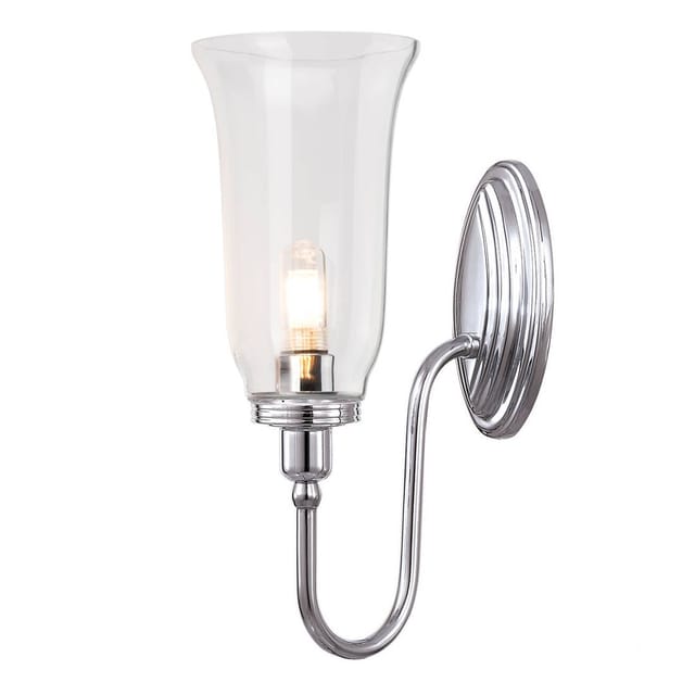Elstead - Blake - 1 Licht Badezimmer Wandleuchte Chrom poliert IP44, G9