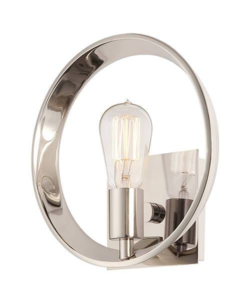 Theater Row - 1 Licht Innenwandleuchte Imperial Silver, E27 - Elstead