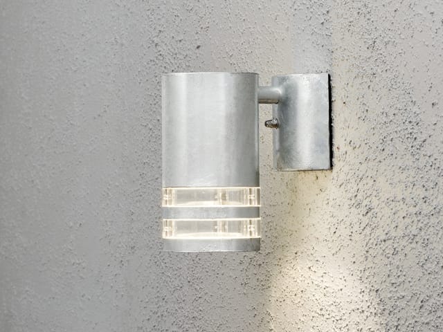 Konstsmide - Design Außenwandleuchte modena Downlight, Höhe 15,5cm, Silber