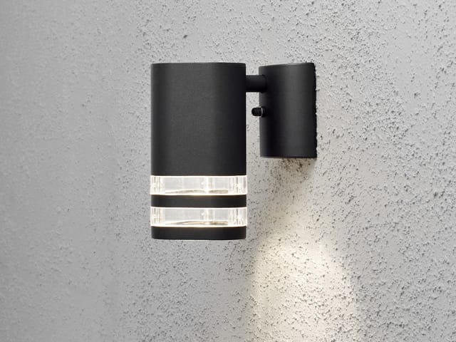 Konstsmide - Design Außenwandleuchte modena Downlight, Höhe 15,5cm, Schwarz