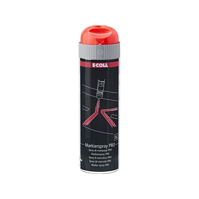 E-coll - pro Markierspray floureszierend rot, 500 ml Spraydose