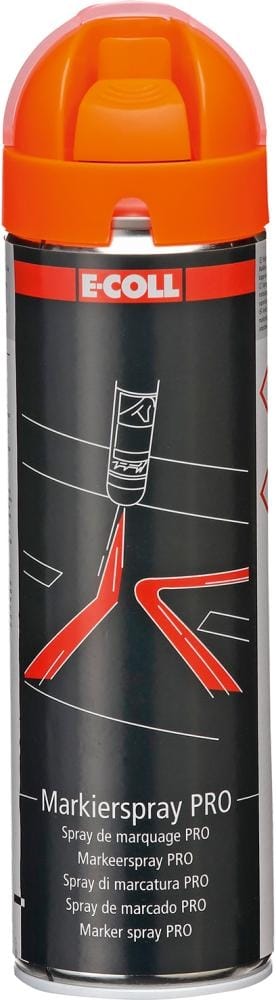 E-coll - pro Markierspray floureszierend orange, 500 ml Spraydose