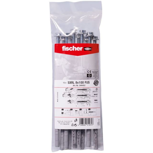 Langschaftdübel 8.0 x 120 mm - 10 Stück Dübel - Fischer
