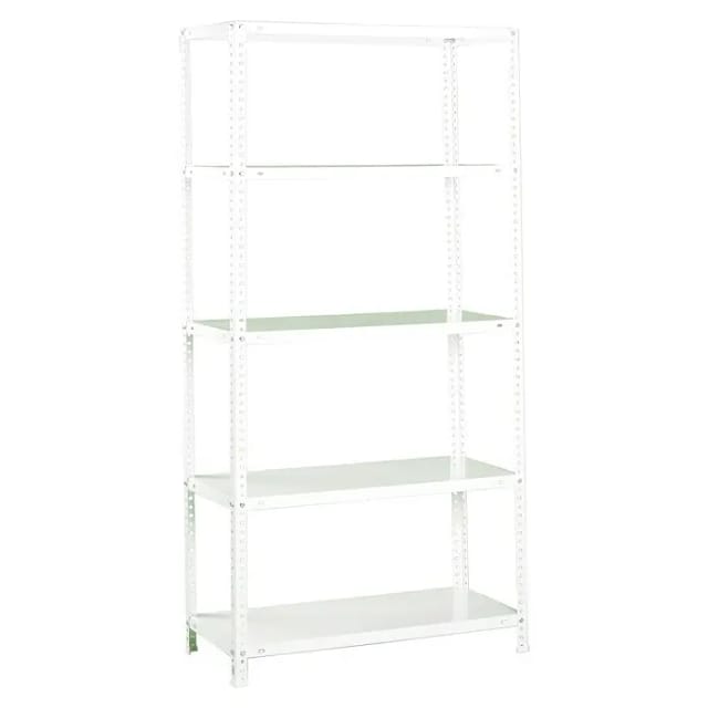 Simon Rack Metallregal 2000x1000x400 mm, 5 Fachböden, 100 kg de Biegestelle, mit Schrauben, Lagerregal, White - Comfort