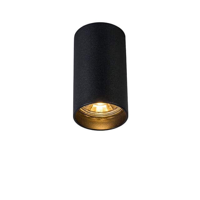 Moderner Aufbaustrahler Schwarz 5,5cm GU10 50mm - Tuba