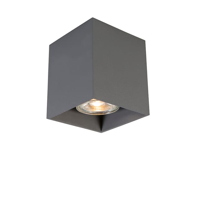 Moderner Aufbaustrahler Dunkelgrau GU10 50mm - Qubo