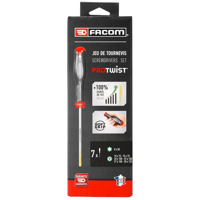 Set aus 7 PROTWIST Tamper Torx Schraubendrehern FACOM ATXR.J7PB