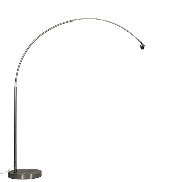 Moderne Bogenleuchte Stahl xl verstellbar ohne Schirm