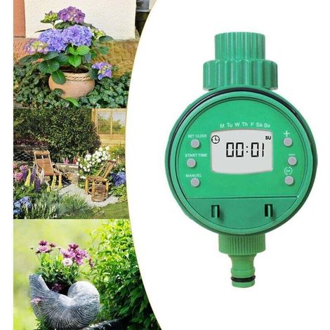 Ulisem Automatische Bewässerungsuhr, Bewässerungssteuerung, Bewässerungsprogrammiergerät Für Garten, Rasen, Balkon Und Hof