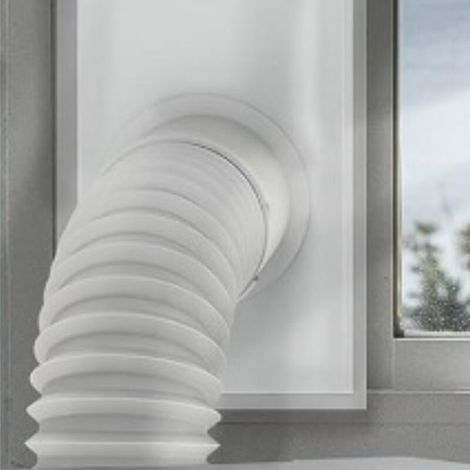 Brast – Belüftungsset Für Mobile Klimaanlagen 25 X 160 Cm – Wasserdichtes Isoliergewebe – Einfache Montage Ohne Bohren – Geeignet Für Schiebefenster