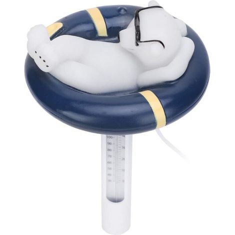 Leicht Ablesbares, Schwimmendes Poolthermometer, Poolthermometer Im Bären-design, Schwimmendes Poolzubehör, Für Eingelassene Pools, J