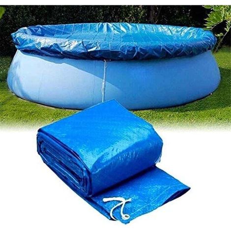 Ulisem Poolabdeckungen, Blaues Schutzzubehör Für Runde Aufstellpools, Robuste Regenschutzabdeckung, Geeignet Für Alle Arten Von Runden Pools (280 Cm Durchmesser)