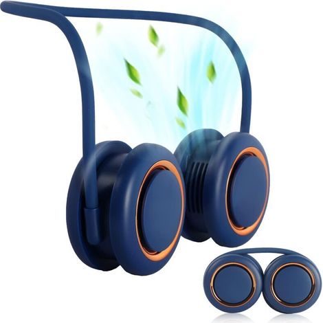 Ymyny Tragbarer Nackenventilator, Mini-nackenband Mit Usb-aufladung, 360°-kühlung