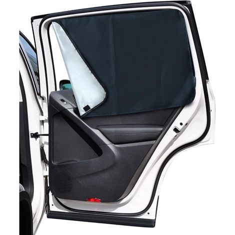 Ymyny Auto-sonnenschutz, Sonnenschutzvorhang Für Kinderwagen Mit Magneten, Reflektiert Und Absorbiert Uv-strahlung Und Sonnenlicht, Für Die Hintere Seitenscheibe, 2er-pack