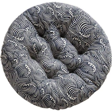 Rundes Kissen Für Stuhl, Sitz, Tatami, Restaurant, Sofa, Rückenlehne, Hocker, Dickes Bodenkissen Aus Baumwolle Und Leinen, 50 X 50 Cm