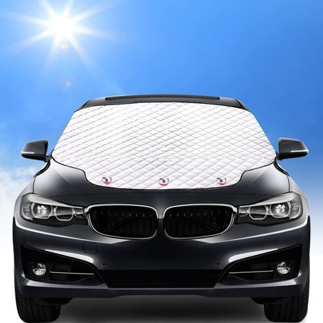 Ymyny Magnetische Auto-windschutzscheibenabdeckung, Sonnenschutz, Frostschutz, Enteisung, Uv-sonnenschutz, Universell Faltbar Für Pkw Und Suvs (193 X 126 Cm)