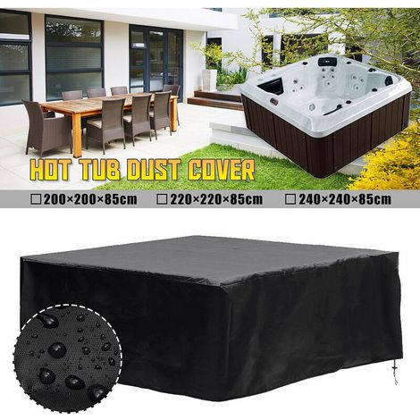 Spa-abdeckung 220 X 220 X 85 Cm, Schützt Die Elektrische Isolierung, Spa-abdeckung, Schwarz