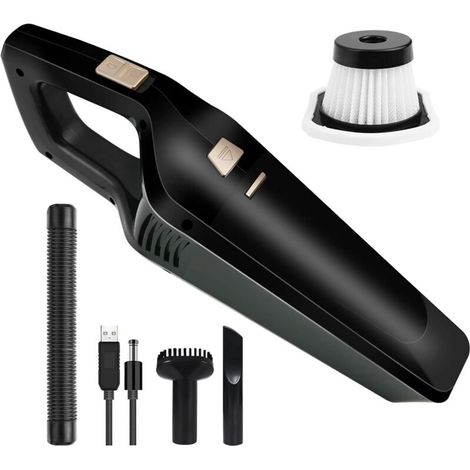 Ymyny Akku-handstaubsauger, 120 W, 2200 Mah, Wiederaufladbar, Kabellos, Tragbar, Mit Usb-ladefunktion Und Waschbarem Trocknerfilter, Für Tierhaare, Küche, Büro, Auto (ohne Akku).