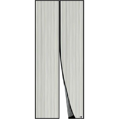 Ymyny Magnetisches Moskitonetz Für Türen, Netzvorhang, Magnetischer Verschluss Von Oben Bis Unten Mit Automatischer Schließung, Hält Frische Luft Im Inneren (120 X 220 Cm, Schwarz)