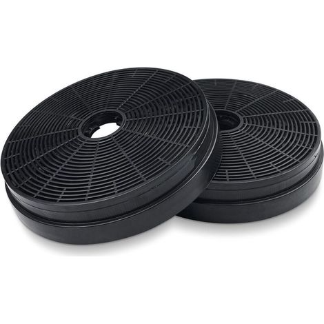 Ymyny 2x Dunstabzugshaubenfilter, Ø175 Mm Aktivkohlefilter Für Küchenabzugshauben, Umluftfilter Als Ersatz Für Respekta Miz0031, Klarstein, Pkm Co4
