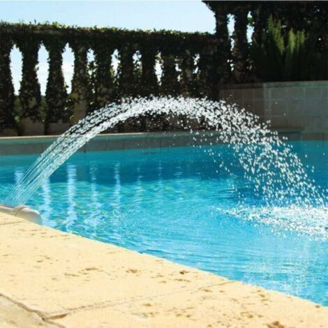 Verstellbarer 5 M Hoher Wasserfall-poolbrunnen, Korrosionsbeständiger Abs-kunststoff, Kompatibel Mit 3/4 Ps Pumpen
