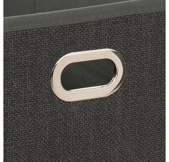 5five Simply Smart - Stoffkorb 15x31cm mix n modul dunkelgrau meliert - 5five